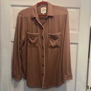 C&C California women’s  Casual mauve Button Down Shirt